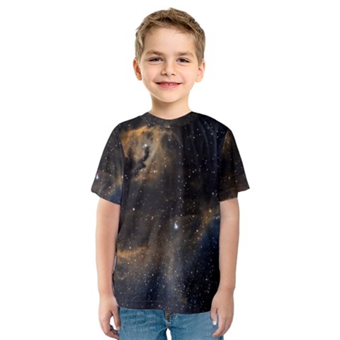 Seagull Nebula Kids  Sport Mesh Tee by SpaceShop