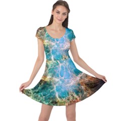 Crab Nebula Cap Sleeve Dresses by SpaceShop