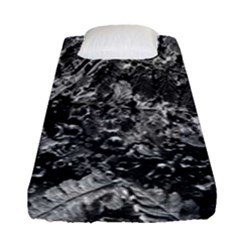 Fern Raindrops Spiderweb Cobweb Fitted Sheet (single Size) by Simbadda