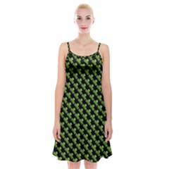 St Patrick S Day Background Spaghetti Strap Velvet Dress by Simbadda