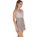 Lines and stripes patterns Sleeveless Bodycon Dress View3