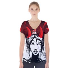 Sickle Cell Is Me Picsart 1482705574799 Short Sleeve Front Detail Top by shawnstestimony