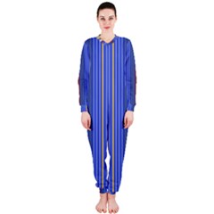 Colorful Stripes Background Onepiece Jumpsuit (ladies)  by Amaryn4rt