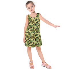 Camo Woodland Kids  Sleeveless Dress by sifis