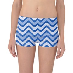 Waves Wavy Lines Pattern Design Reversible Bikini Bottoms by Amaryn4rt