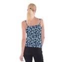 Navy Camouflage Spaghetti Strap Top View2