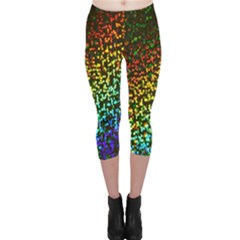 Construction Paper Iridescent Capri Leggings  by Amaryn4rt