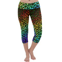 Construction Paper Iridescent Capri Yoga Leggings by Amaryn4rt