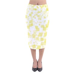 Pattern Velvet Midi Pencil Skirt by Valentinaart