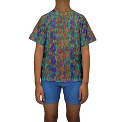 Sea Of Mermaids Kids  Short Sleeve Swimwear by pepitasart