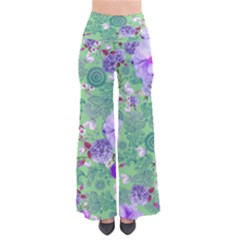 Lightgreenpaisley Chic Palazzo Pants by CoolDesigns