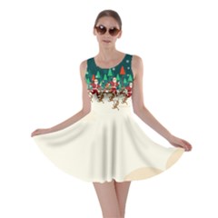 Running Santa Claus Skater Dress by CoolDesigns