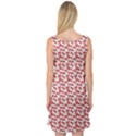 Red Medical Pills Over White Pattern Sleeveless Satin Nightdress View2