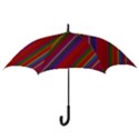 Color Stripes Pattern Hook Handle Umbrellas (Large) View3