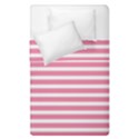 Horizontal Stripes Light Pink Duvet Cover Double Side (Single Size) View2