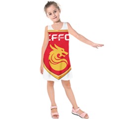 Hebei China Fortune F C  Kids  Sleeveless Dress by Valentinaart