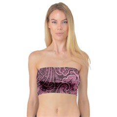 Abstract Purple Background Natural Motive Bandeau Top by Simbadda