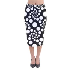 Pattern Velvet Midi Pencil Skirt by Valentinaart