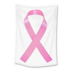 Breast Cancer Ribbon Pink Small Tapestry by Mariart