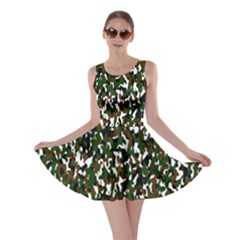 Camouflaged Seamless Pattern Abstract Skater Dress by Nexatart