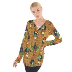 Egypt Women s Tie Up Tee by oxygenimpulse