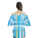 Lines Blue Stripes Flutter Tees View2