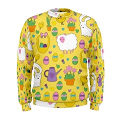 Cute Easter Pattern Men s Sweatshirt by Valentinaart