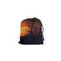 Sunset At Nature Landscape Drawstring Pouches (XS)  View1