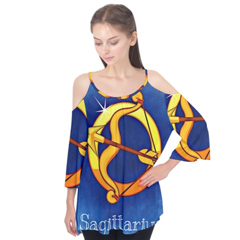 Zodiac Sagittarius Flutter Tees by Mariart