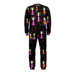 Kids Tile A Fun Cartoon Happy Kids Tiling Pattern Onepiece Jumpsuit (kids) by Nexatart