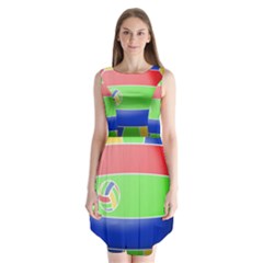 Balloon Volleyball Ball Sport Sleeveless Chiffon Dress   by Nexatart