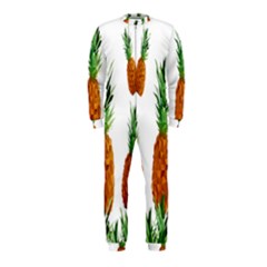 Pineapple Print Polygonal Pattern Onepiece Jumpsuit (kids) by Nexatart
