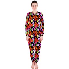 Colorful Yummy Donuts Pattern Onepiece Jumpsuit (ladies)  by EDDArt