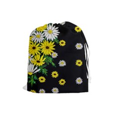 Floral Rhapsody Pt 3 Drawstring Pouches (large)  by dawnsiegler