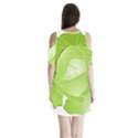 Cabbage Leaf Vegetable Green Shoulder Cutout Velvet  One Piece View2