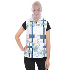 Easter Clip Art Free Religious Women s Button Up Puffer Vest by Mariart