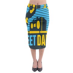 Street Dance R&b Music Midi Pencil Skirt by Mariart