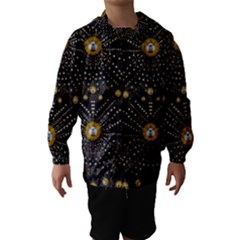 Lace Of Pearls In The Earth Galaxy Pop Art Hooded Wind Breaker (kids) by pepitasart
