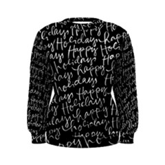 Happy Holidays Women s Sweatshirt by Mariart
