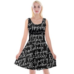 Happy Holidays Reversible Velvet Sleeveless Dress by Mariart