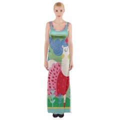 Unicorn Maxi Thigh Split Dress by Mjdaluz
