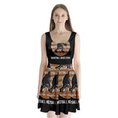 Basketball Never Stops Split Back Mini Dress  by Valentinaart