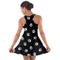 Footprints Dog White Black Cotton Racerback Dress View2