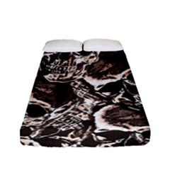Skull Pattern Fitted Sheet (full/ Double Size) by ValentinaDesign