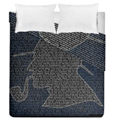 Sherlock Quotes Duvet Cover Double Side (queen Size) by Mariart