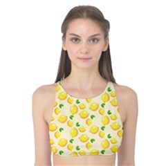 Lemons Pattern Tank Bikini Top by Nexatart