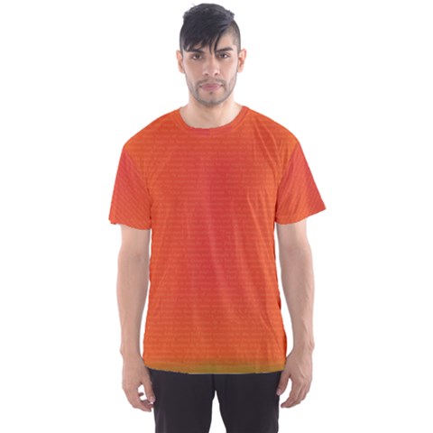 Scarlet Pimpernel Writing Orange Green Men s Sport Mesh Tee by Mariart