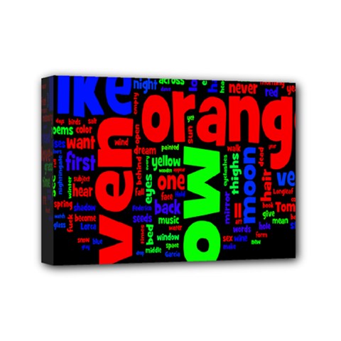 Writing Color Rainbow Mini Canvas 7  X 5  by Mariart