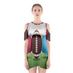 Helmet Ball Football America Sport Red Brown Blue Green Shoulder Cutout One Piece by Mariart