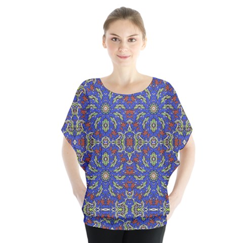 Colorful Ethnic Design Blouse by dflcprintsclothing